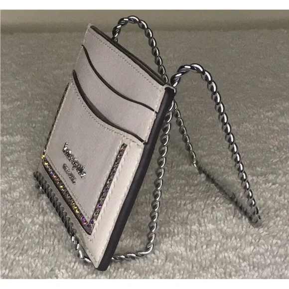 Kate Spade Cream Card Holder with AB stone Accents limited edition - Picture 4 of 11